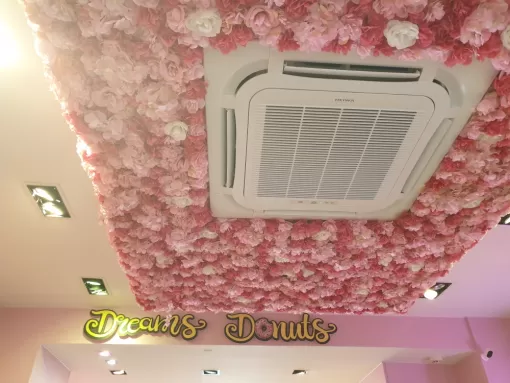 Installation d'une climatisation HEIWA chez DREAM DONUTS à Narbonne, THERMACLIM