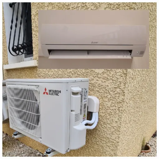 Installation climatisation Mitsubishi HR42 Narbonne Crabit ThermaClim