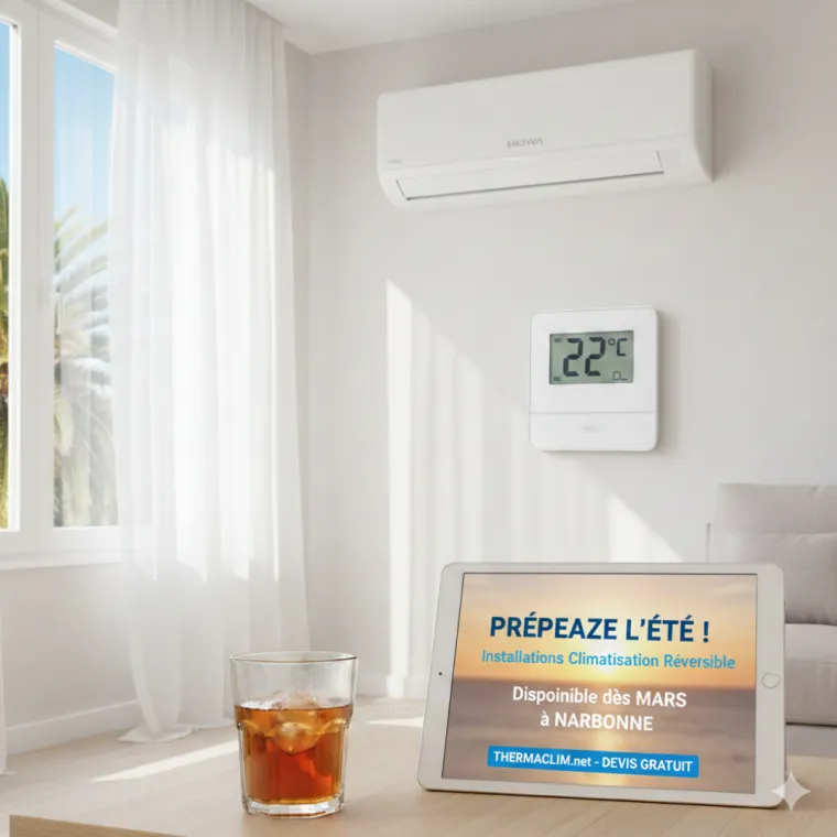 Installation climatisation Narbonne Thermaclim mars